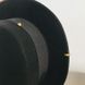 Капелюх жіночий фетровий Канотье з металевим декором і ланцюжком чорна, Немає в наявності, Чорний, One Size