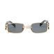 Сонцезахисні окуляри унісекс із кільцем Classic чорні із золотом, Чорний, One Size