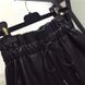 Жіночі шорти з кишенями з екошкіри чорні