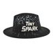 Шляпа Федора унисекс Graffiti Tiny Spark с устойчивыми полями черная, В наличии, Черный, One Size