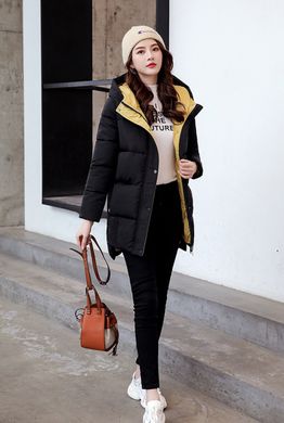 Жіночий подовжений пуховик зимовий, куртка Daily чорний фото