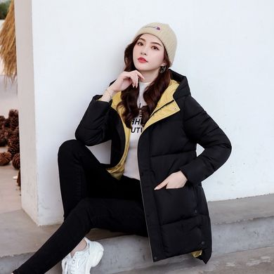Женский удлиненный зимний пуховик, куртка Daily черный фото