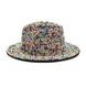 Шляпа Федора унисекс Crystal с камнями и устойчивыми полями мультиколор, В наличии, ассорти, One Size