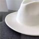 Шляпа унисекс Федора с устойчивыми полями белая