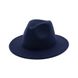 Шляпа унисекс Федора с устойчивыми полями фиолетовая фото