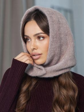 Женский капор Celina из экомеха кофе с молоком (мокко) фото