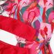 Купальник раздельный 3в1: лиф, плавки, платье Abstraction красный