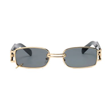 Сонцезахисні окуляри унісекс із кільцем Classic чорні із золотом фото