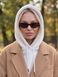 Женский капор Sheepskin из экомеха и воротником молочный, Молочный, One Size