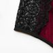 Жіноча піжама оксамитова Velvet: ліф та шорти бордова
