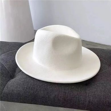 Шляпа унисекс Федора с устойчивыми полями серая фото