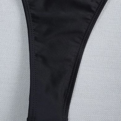 Купальник раздельный 3в1: лиф, плавки, платье-туника черный фото