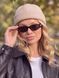 Женская кепка докер Docker Cashmere из кашемира с пирсингом бежевая, One Size