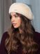 Женский берет Alpaca из экомеха бежевый, One Size