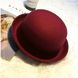 Шляпа Котелок коричневая (шоколад) фото