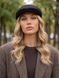 Женский кепи, кепка хулиганка Hector Cashmere кашемировая черная, One Size