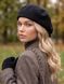 Женский кепи, кепка хулиганка Hector Cashmere кашемировая черная, One Size