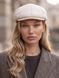 Женский кепи, кепка хулиганка Hector Cashmere кашемировая молочная, One Size