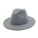 Шляпа унисекс Федора с устойчивыми полями бордовая (марсала) фото