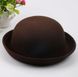 Шляпа Котелок коричневая (шоколад)