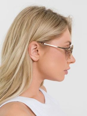 Сонцезахисні окуляри овальні Miu Miu Oval Logo градієнт сірі із золотом фото