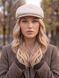 Жіночий кепі, кепка хуліганка Hector Cashmere кашемірова бежева, One Size