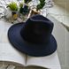 Шляпа унисекс Федора с устойчивыми полями темно-синяя