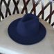 Шляпа унисекс Федора с устойчивыми полями темно-синяя