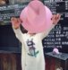 Шляпа унисекс Федора с устойчивыми полями розовая