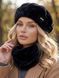Женский комплект Alpaca берет + бафф черный, One Size