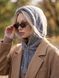 Женский капор Sheepskin из экомеха и воротником серый, Серый, One Size