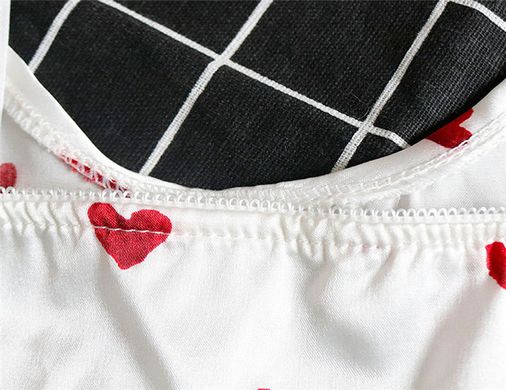 Женская пижама Love атласная: топ и шорты белая фото