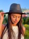 Шляпа унисекс летняя Федора с устойчивыми полями и лентой черная
