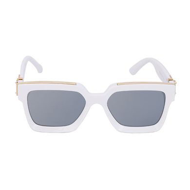 Солнцезащитные очки унисекс квадратные Millionaires зеркальные белые фото