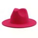 Шляпа унисекс Федора с устойчивыми полями красная фото