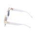 Сонцезахисні окуляри унісекс квадратні Millionaires дзеркальні білі, Білий, One Size