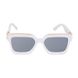 Сонцезахисні окуляри унісекс квадратні Millionaires дзеркальні білі, Білий, One Size