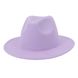 Шляпа унисекс Федора с устойчивыми полями розовая фото