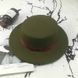 Шляпа унисекс Канотье с устойчивыми полями и лентой бежевая (кэмэл) фото