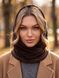 Женский капор Michaela из велюра двойной коричневый (шоколад), Коричневый, One Size