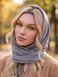 Женский капор Michaela из велюра двойной серый, Серый, One Size
