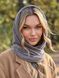 Женский капор Michaela из велюра двойной серый, Серый, One Size