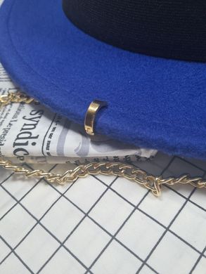 Шляпа женская Канотье Calabria с металлическим декором и цепочкой синяя (электрик) фото
