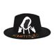 Шляпа Федора унисекс Graffiti Demon с устойчивыми полями черная, Нет в наличии, Черный, One Size