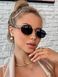 Солнцезащитные очки овальные PR Milano Oval черные с серебром, Черный, One Size