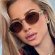 Солнцезащитные очки овальные PR Milano Oval коричневые с золотом, Коричневый, One Size