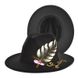 Шляпа Федора унисекс Graffiti Limb с устойчивыми полями черная, Нет в наличии, Черный, One Size