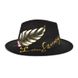 Шляпа Федора унисекс Graffiti Limb с устойчивыми полями черная, Нет в наличии, Черный, One Size