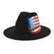 Шляпа Федора унисекс Graffiti America с устойчивыми полями черная, В наличии, Черный, One Size